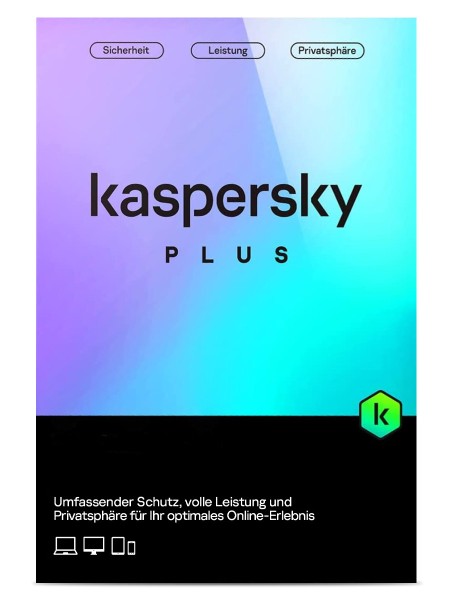 Kaspersky Plus - 10 Geräte / 1 Jahr - ESD (Android, iOS, Mac OS, Windows, Deutsch)